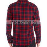 Factory OEM Customize Slim Fit Button Down Plaid Dress Shirt for Men thumbnail-2