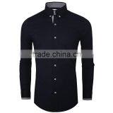 Custom Latest Military Mens Black Casual Oxford Shirt thumbnail-5