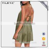 Woman Fashion Summer Evening Dress Latest Sexy Dress Designs One Piece Cotton Loose Swing Dress thumbnail-2