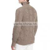 OEM Bulk Price Design Cardigan Sweater Cable Sweater Knitting Patterns Hand Knitted Sweater thumbnail-3