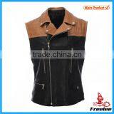2015 Casual Men Vest, Mens Casual Fashion Brwon Vest thumbnail-1