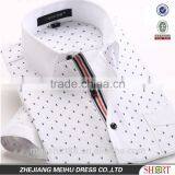 Latest Fashion Print Dobby Short Sleeve Man Casual Shirt thumbnail-4