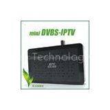 H.264 USB2.0 Rj45 3G Wifi USA IPTV+DVB-S2 Set Top Box With Internet thumbnail-1