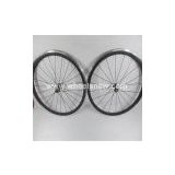 700C*24mm Carbon Bike Wheelset With Alloy Braking Surface