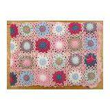 Twill Pastoral Crochet Baby Girl Blanket Hollow Out Double Sided Baby Crochet Blankets thumbnail-1