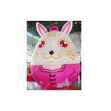 Custom Large Inflatable Moving Cartoon Characters Animal Rabbit For Kids