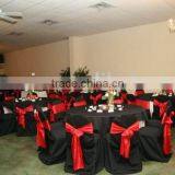 black 100%polyester banquet chair cover for wedding and events