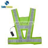 high light reflective safety led vest