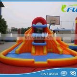 giant inflatable water slide with pool inflatable slide with pool