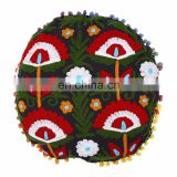 Indian Cotton Cushion Cover Suzani Embroidered Decorative Pillow Case Home Decor