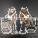 Custom Design Iron on Heat Transfer Heat Seal Flat Embroidered Monkey Patch