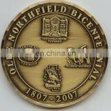 High Quality Professional 3d Double Side Bronze Challenge Coin With Flat Weave/bevel Cut Edge,China Factory Price Collection Coi