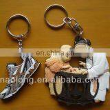 2D or 3D Customized Design Soft Pvc Keychain/rubber Key Chains