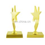 custom gold metal star award trophy