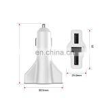 Автомобильный зарядное устройство из материалов ABS и PC. 12 - 24В, автомобильный зарядное устройство с 3 портами USB для универсального использования thumbnail-2