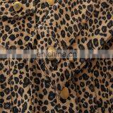 RTS Girl Baby Demin Coat Fashion Jacket Kid Cheetah Print Tops thumbnail-6