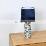 China Style Blue and White Flower Pattern Desk Lighting Hotel Porcelain Classic Bedside Lamps for Table thumbnail-3