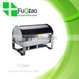 Hot Sale Stainless Steel Gold-plated Roll Top Buffet Chafer for Hotel thumbnail-6