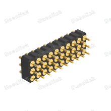 Dnenlink 2.00mm Pitch Triple Row H2.5mm Straight SMT Type Male Header PogoPin Connector thumbnail-3