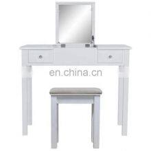 Dressing Table With Flip Top Mirror and Tool Set Dressing Table Large Capacity Work and Study Desk Bedroom Furniture