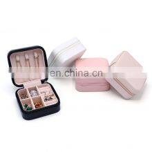 Factory Wholesale Multi-functional Large Capacity Cosmetics Box Portable PU Jewelry Storage Box thumbnail-2