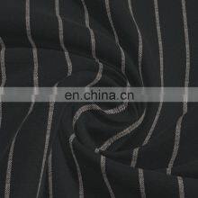 Best Selling Factory Direct Supply Linen Rayon Fabric Yarn Dyed Stripes For Garments thumbnail-2
