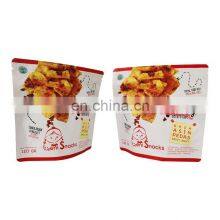 Custom Printed Food And Snack Packing Bag Potato Chips Pouch Resealed Stand Up Aluminum Foil Pouch With Zipper