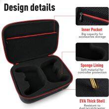 Controller Carrying Travel Case, Protective Hard Case For 2 Controllers thumbnail-2