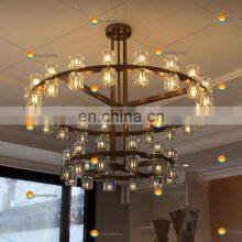 Hengzhi Americas Design Crystal Hanging Lamps ARCACHON LED ROUND TWO-TIER CHANDELIER 60