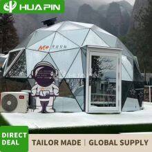 2024 New Style Glass Hotel Fiberglass Geodesic Greenhouse Glass Dome Tent With Interior Decoration thumbnail-5