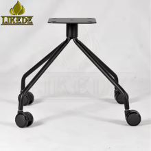 4-Star Cast Aluminum Chair Leg With Wheel Powder Coating Finish for Coffee Table Legs Available in Black Steel thumbnail-3