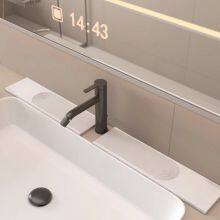 New Engraved Diatomite Stone Faucet Mat Set For Kitchen,Bathroom Sink thumbnail-4