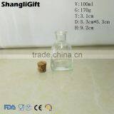 Empty Air Freshener Bottles 100ml Square Glass Bottle With Cork For Sale thumbnail-1