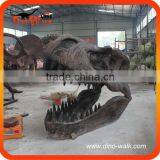 Museum High Quality Realistic Emulation T Rex Dinosaur Head Fossil
