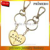 New Fashion Silver Gold Love Heart Keychains For Couples Puzzle Key Chains