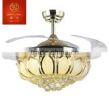 WAHSON brand 42 "4 Electrophoretic gold Luxury Ceiling fan FZD-107-8816(A)