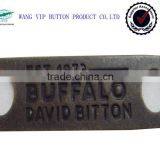 Two Holes Metal Zinc Alloy Metal Plate for Bag