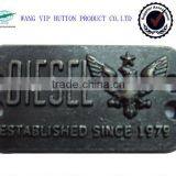 Metal Zinc Alloy Custom Logo Plate