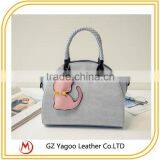 2016 Wholesale China Factroy Retro Lady Handbag Korean Leather Bag Bat Wings Supplier's Choice thumbnail-3