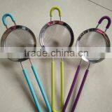 High Quality Stainless Steel Mesh Flour Sifter With Long Silicone Handle and Ear thumbnail-4