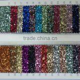 2016 New Design Shining Lace Glitter PU Synthetic Leather Quality Choice thumbnail-2