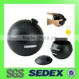 plastic cannonball shape drink ball /Round shape Silicone ice ball for drinking whisky