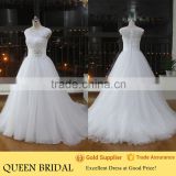 Real Works Beading Waist Ball Gown Wedding Dresses Pictures 2016