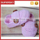 A-188 Hand Crochet Baby Shoes Baby Knitting Infant Indoor Slipper Shoes Crochet Prewalk Shoes thumbnail-3