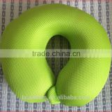 100% polyerter u shape pillow super soft fabric neck pillow LS-U-017-b