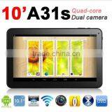 NEW 10.1" Android 4.4.2 Quad Core Tablet 10 Allwinner A31s Quad Core Android Tablet With Bluetooth Capacitive Touch 8GBROM thumbnail-1