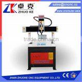 Discount Price Small 4 Axis Metal CNC Router Machine ZK-6060 With 2.2KW Water Cooling Spindle&Stepper Motor