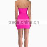 2016 Designer-one-piece-party-dress off Shoulder Backless Pleated Evening Dress thumbnail-3