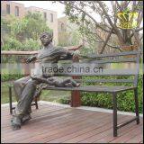 Scenic Garden Landscape Sculpture Figures in Modern European Bronze Sculpture thumbnail-3