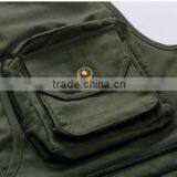2015 New Spring and Autumn and Winter Men's Casual Sports Vests for Photograher Male Denim Sleeveless Jacket for Hunting Vests thumbnail-4